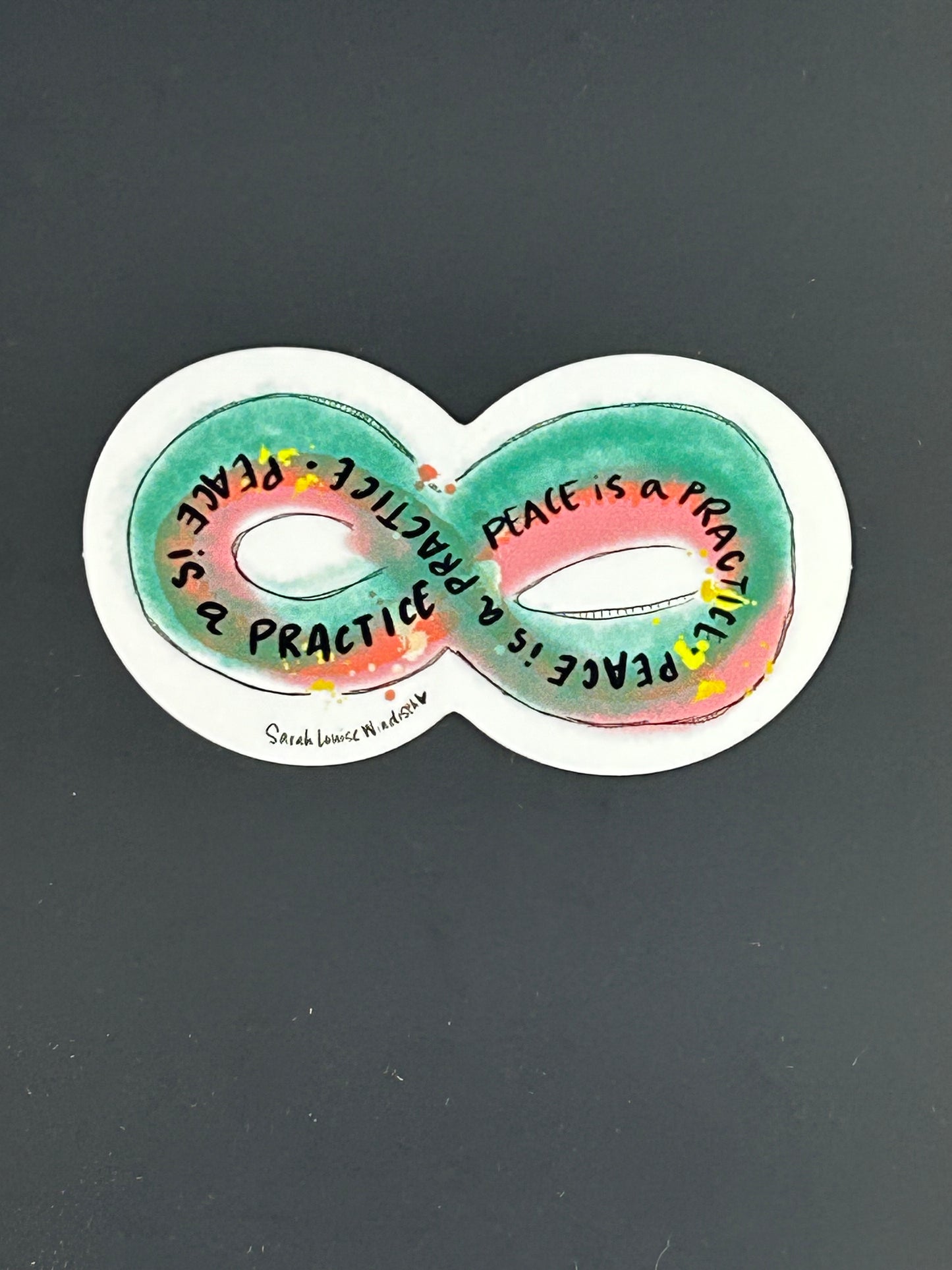 Peace is a Practice Stickers
