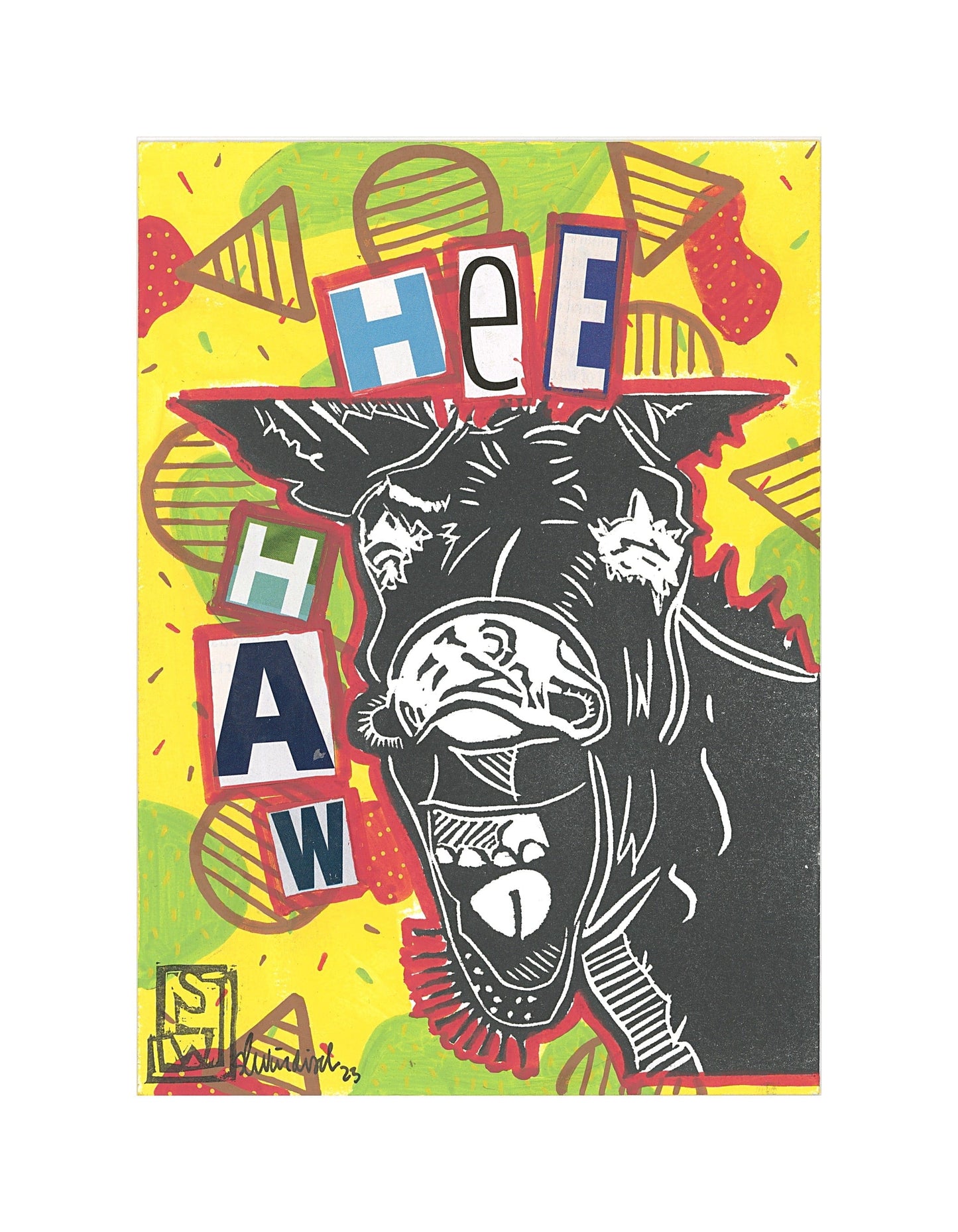 Sarah Louise Windisch | Printmaker art print Hee Haw Art Prints