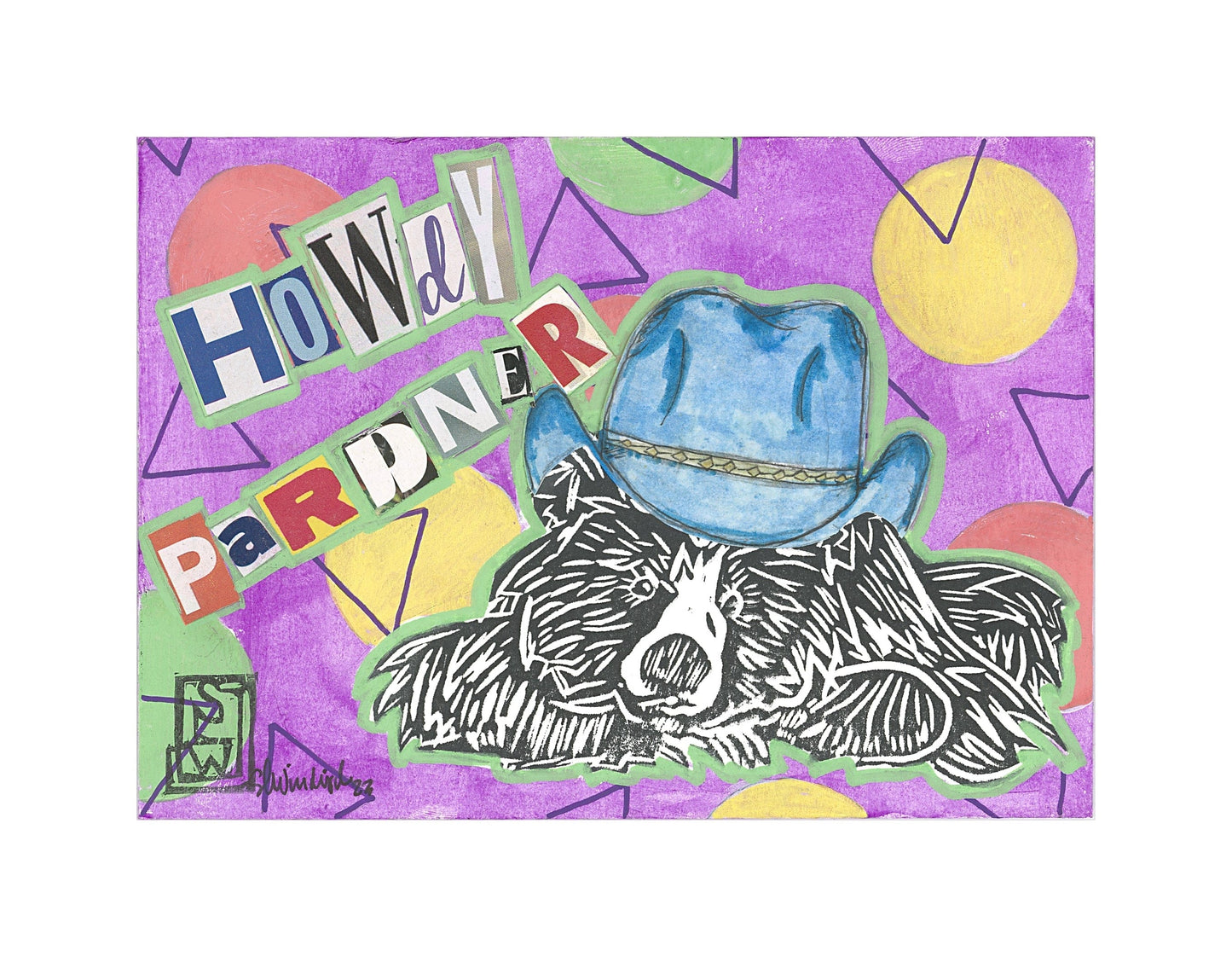 Sarah Louise Windisch | Printmaker art print Howdy Pardner! Art Prints