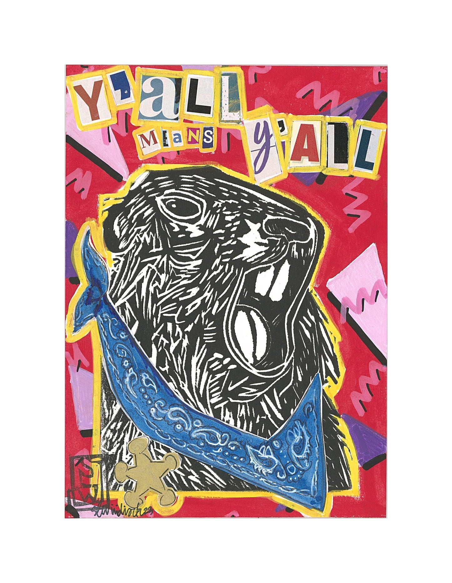 Sarah Louise Windisch | Printmaker art print Y'all Means Y'ALL Art Prints