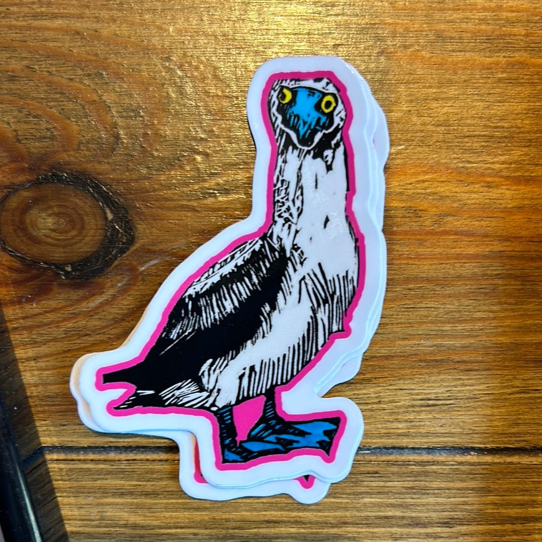 Sarah Louise Windisch | Printmaker Beleaguered Booby Sticker