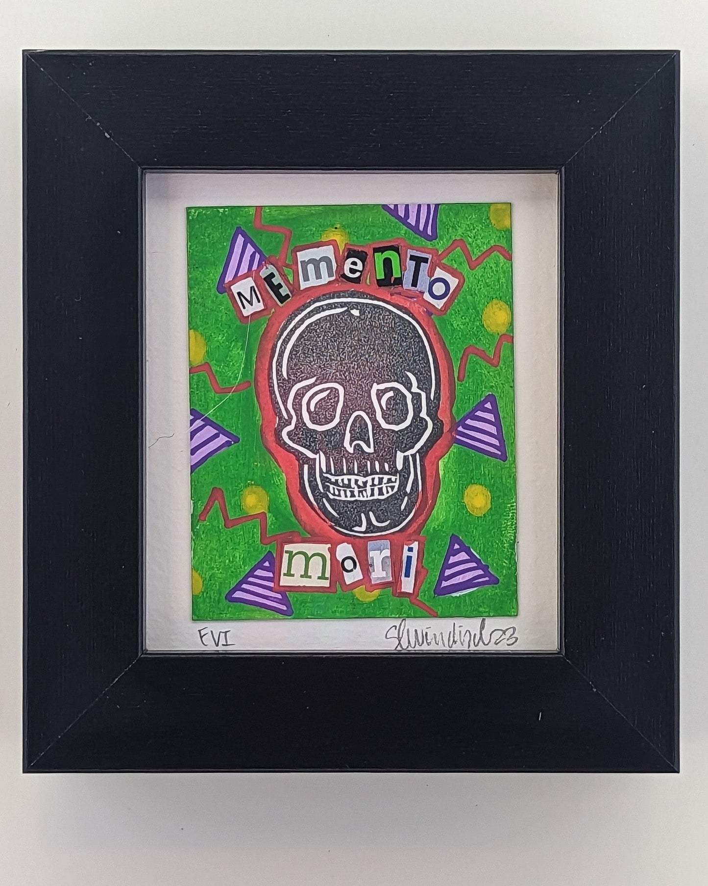 Sarah Louise Windisch | Printmaker Green B Original Artwork - Momento Mori Series