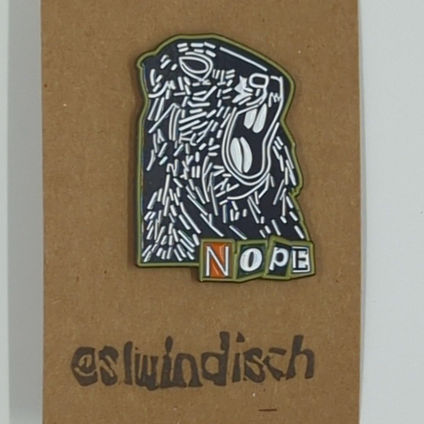 Sarah Louise Windisch | Printmaker Nope Marmot Enamel Pin