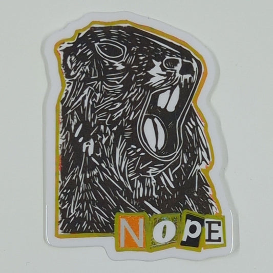 Sarah Louise Windisch | Printmaker Nope Marmot Sticker