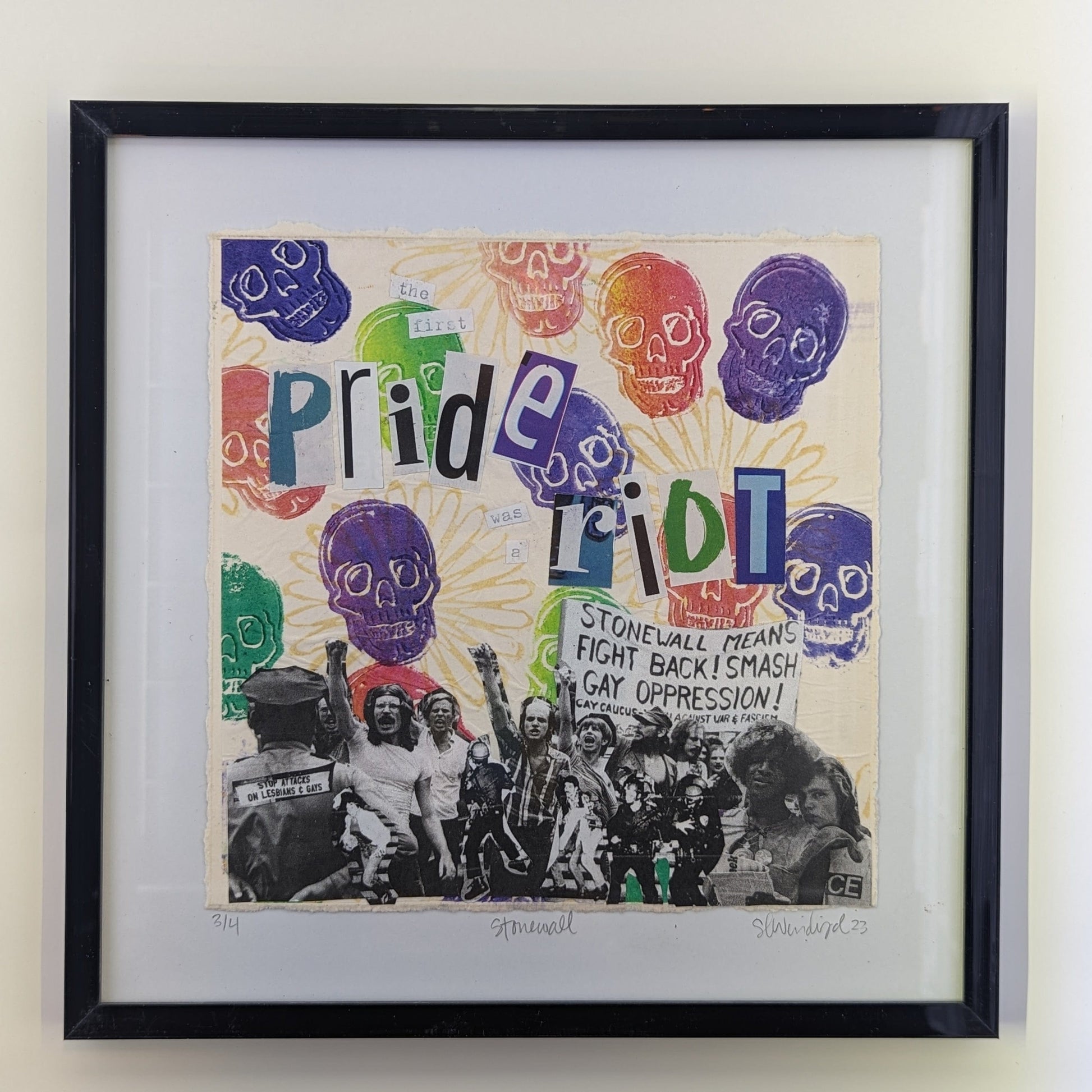 Sarah Louise Windisch | Printmaker Original Artwork - Stonewall | The first Pride was a Riot