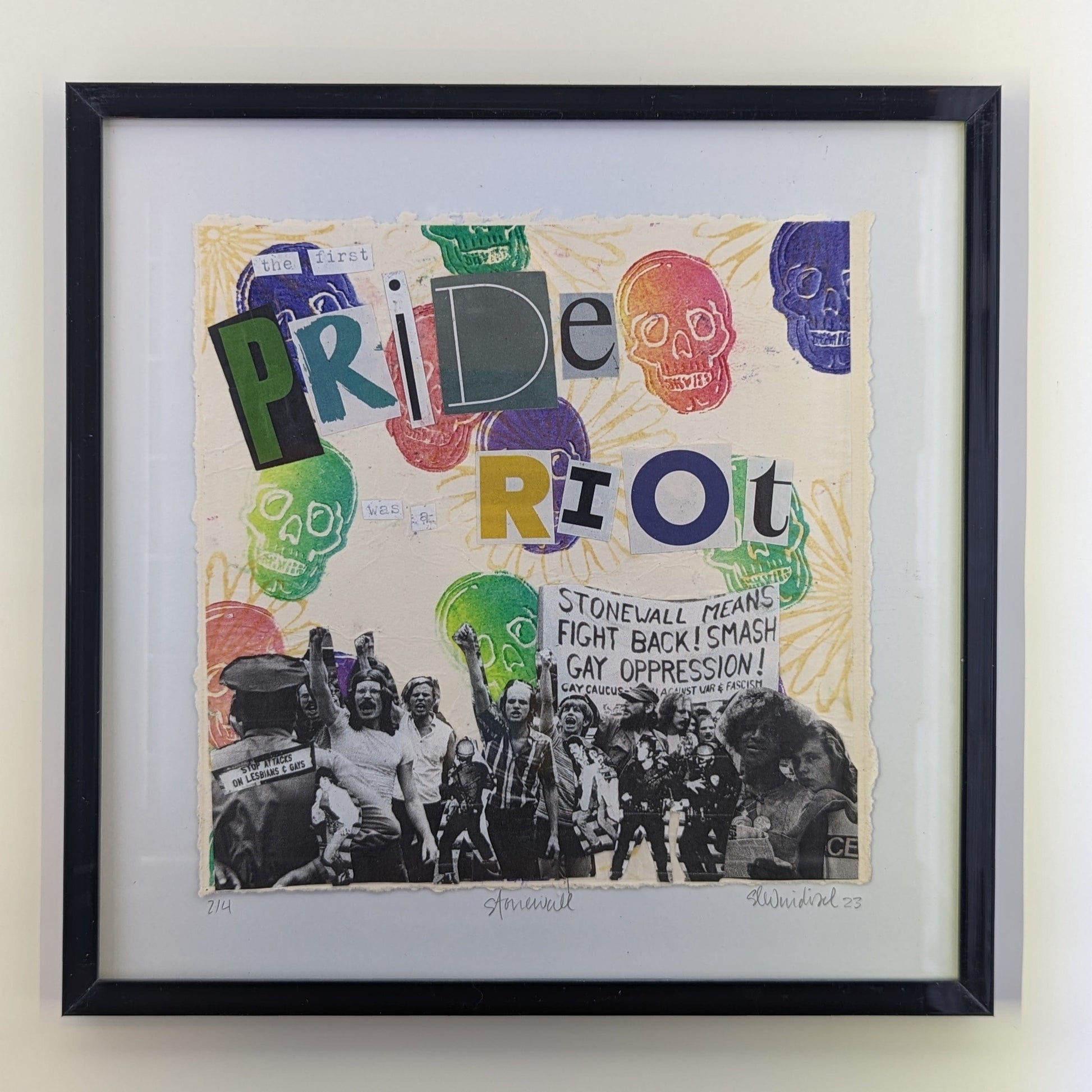 Sarah Louise Windisch | Printmaker Original Artwork - Stonewall | The first Pride was a Riot