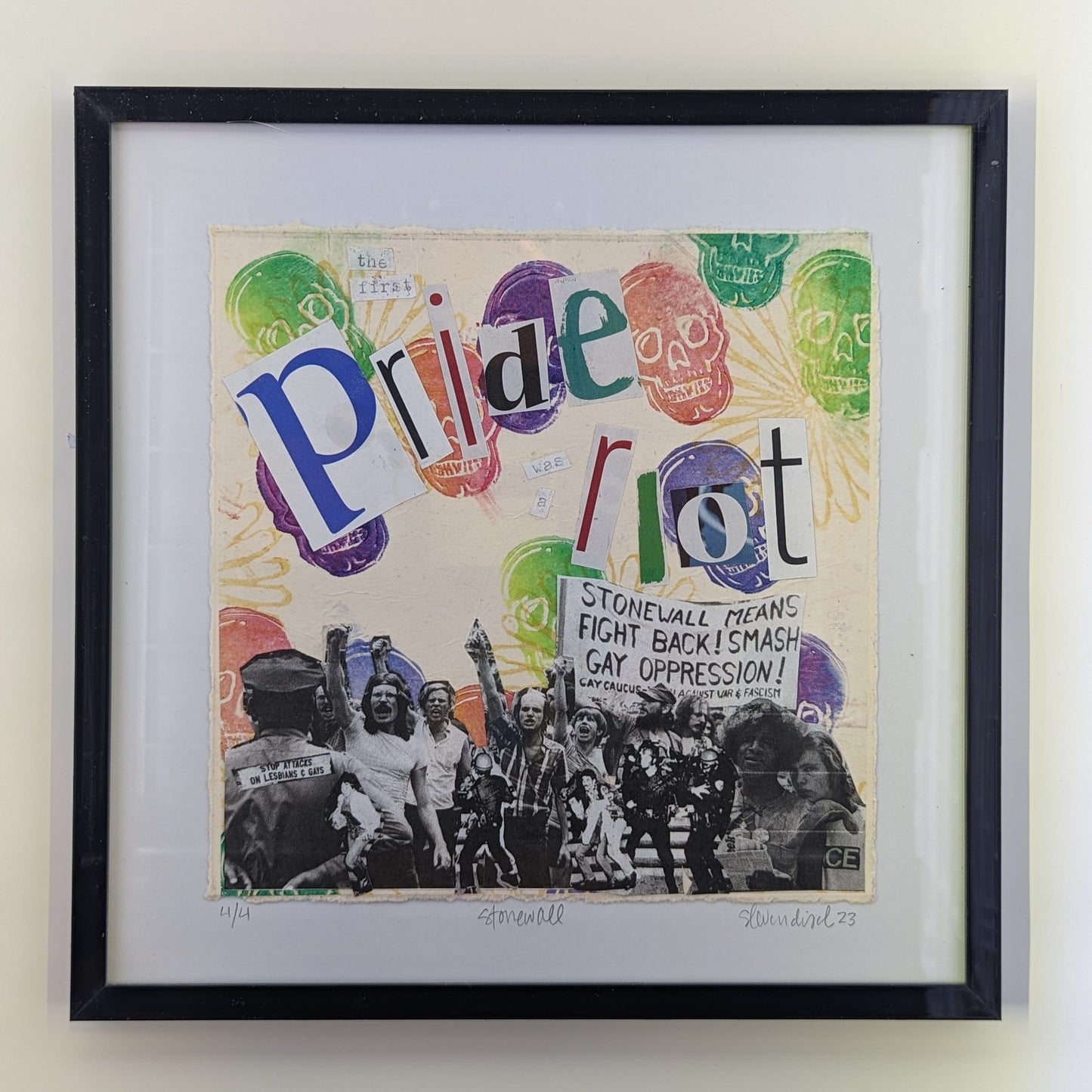 Sarah Louise Windisch | Printmaker Original Artwork - Stonewall | The first Pride was a Riot