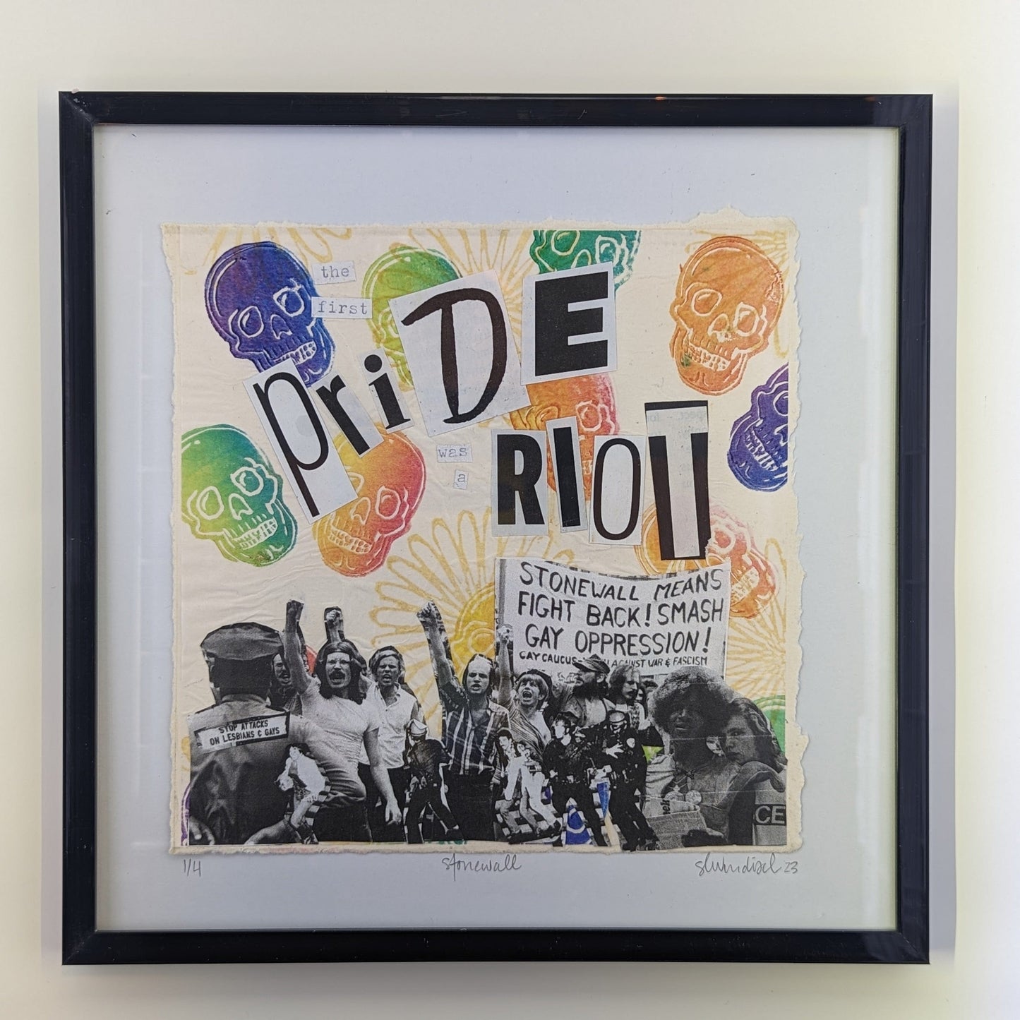 Sarah Louise Windisch | Printmaker Original Artwork - Stonewall | The first Pride was a Riot