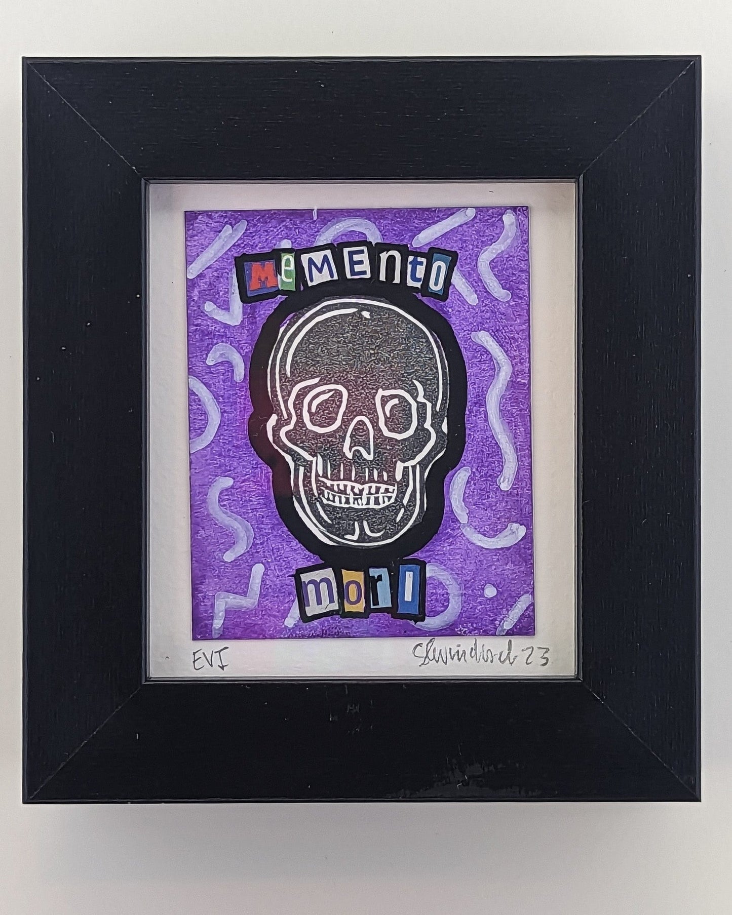 Sarah Louise Windisch | Printmaker Purple B Original Artwork - Momento Mori Series