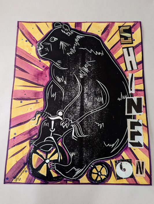 Original Artwork - Tricycle Bear