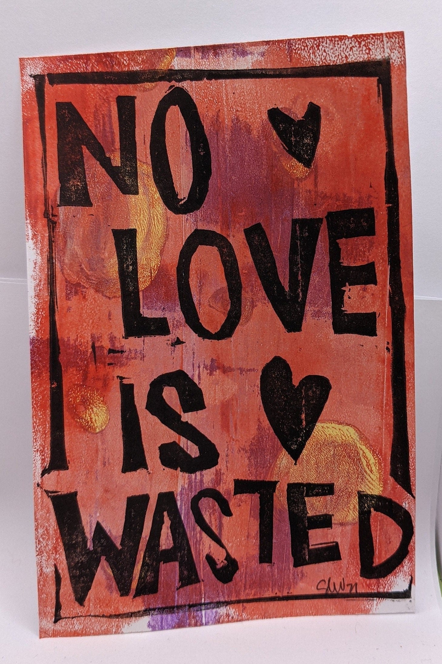 Original Artwork - No Love Is Wasted