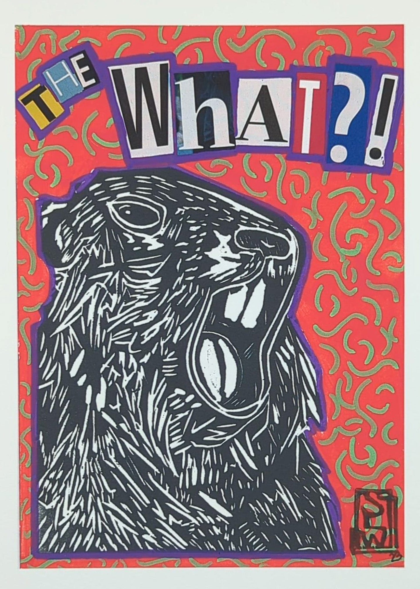 Sarah Louise Windisch | Printmaker art print Angry Marmot - The What Art Prints