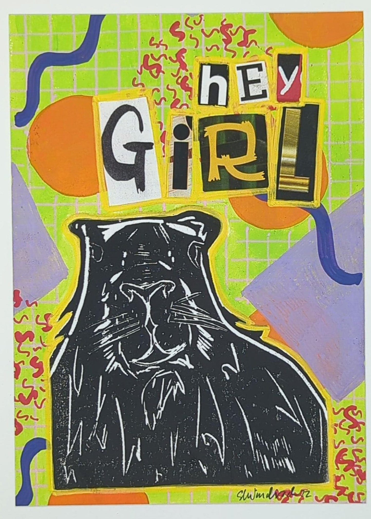 Sarah Louise Windisch | Printmaker art print Cassanova Capy - Hey Girl Art Prints