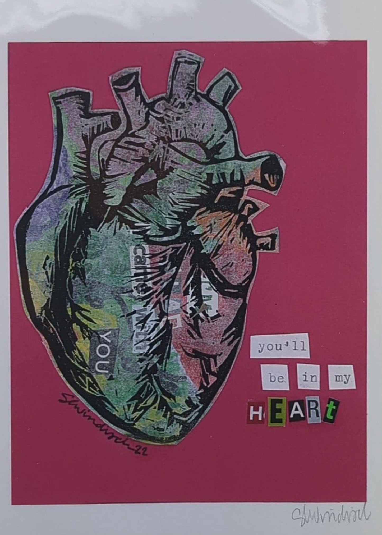 Sarah Louise Windisch | Printmaker art print you'll be in my heart Art Prints