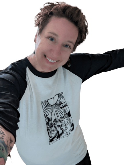 Sarah Louise Windisch | Printmaker T-Shirt Our Flag Means Death  - Lovers Tarot Shirt