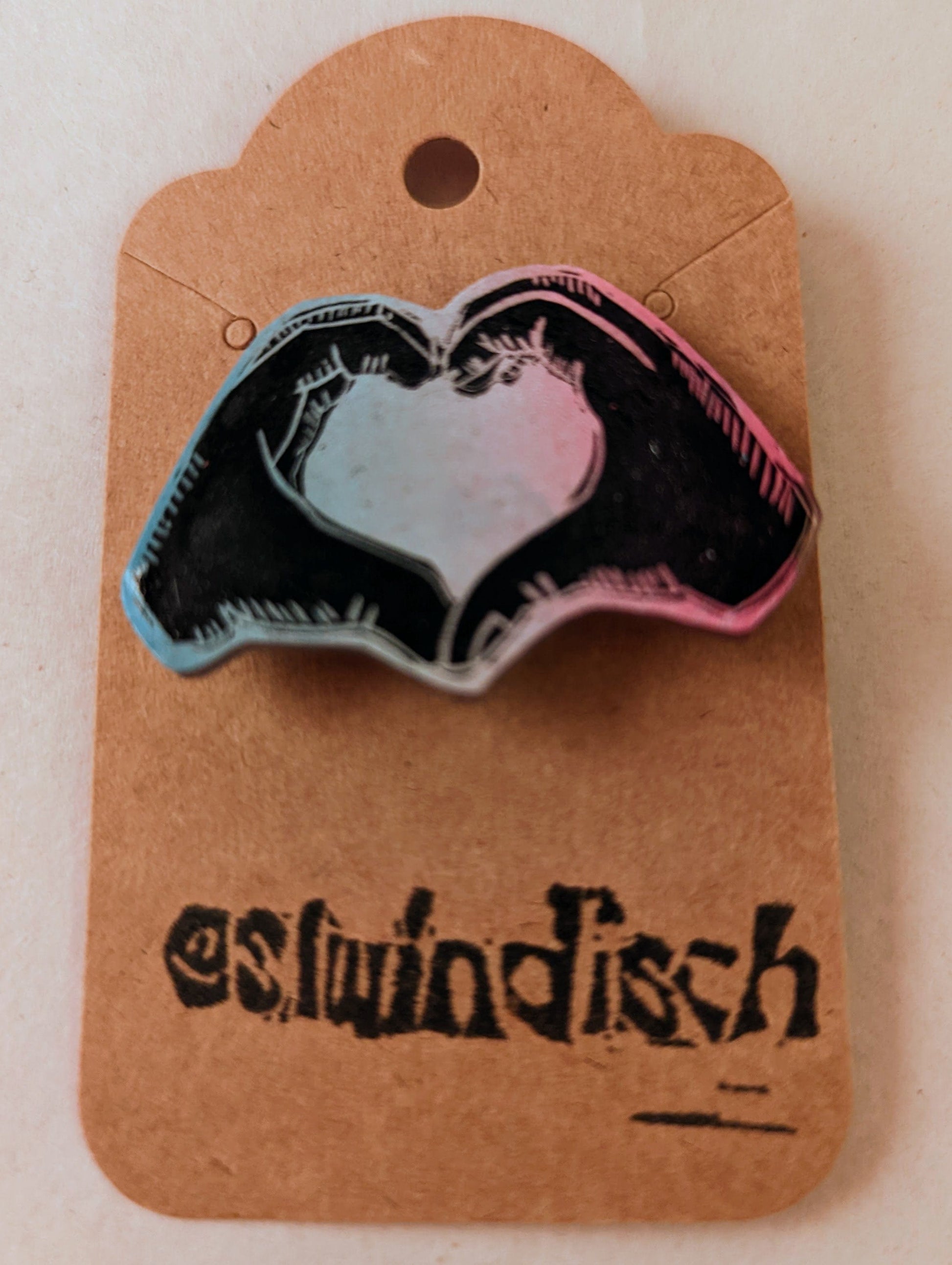 Sarah Louise Windisch | Printmaker Trans Love Lapel Pin